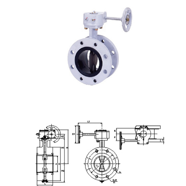 KITZ開滋齒輪型，法蘭型10K蝶閥G-16DJFU-400A