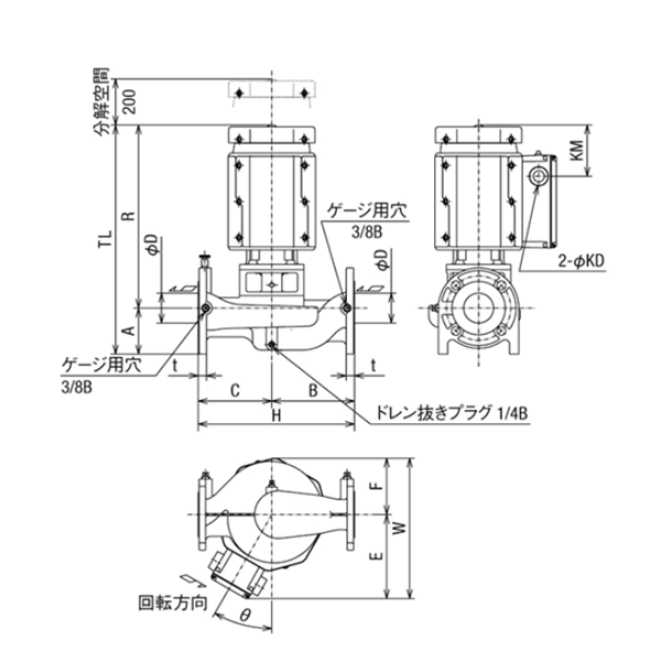 HITACHI-IES日立電動泵JDP 40X32A-E50.75