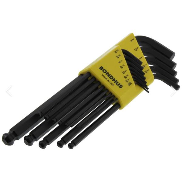 美國Bondhus金屬盒中的六角端L型扳手組MHLX15MS