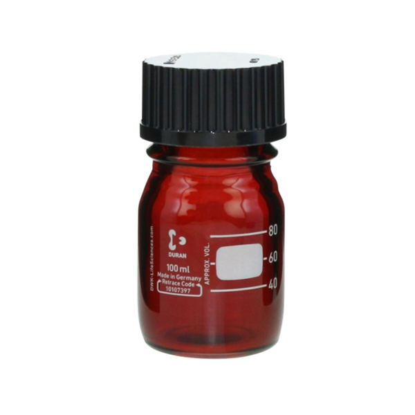 日本SIBATA柴田科學(xué)耐熱螺口瓶 棕色帶黑色瓶蓋017210-35002