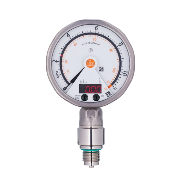 德國IFM易福門帶模擬顯示屏的齊平式壓力傳感器PG2435 PG-005-REB12-MFRKG/US/ /P