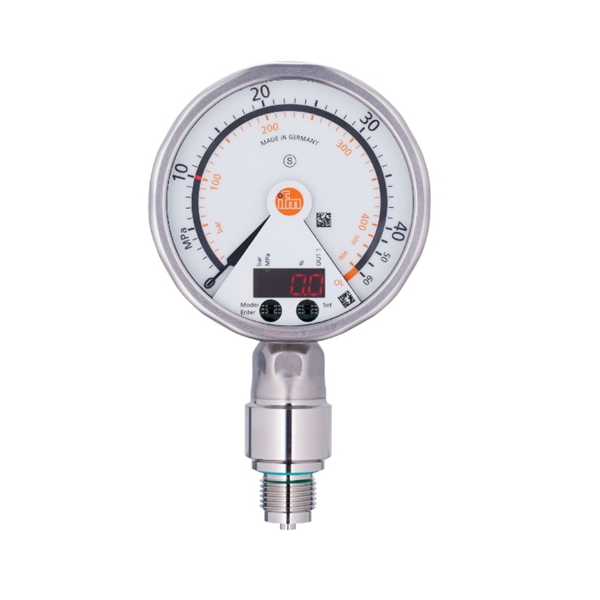 德國IFM易福門帶模擬顯示屏的齊平式壓力傳感器PG2435 PG-005-REB12-MFRKG/US/ /P