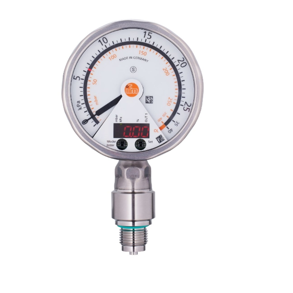 德國IFM易福門帶模擬顯示屏的齊平式壓力傳感器PG2435 PG-005-REB12-MFRKG/US/ /P