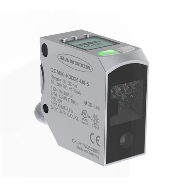 BANNER邦納美國(guó)QCM50 系列顏色傳感器 QCM50-K5D40-Q8-8