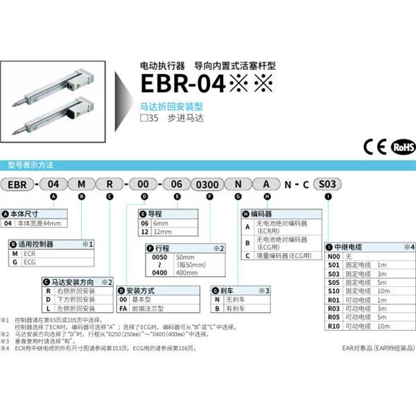CKD喜開理電動執(zhí)行器導(dǎo)向內(nèi)置式活塞桿型EBR-04GR-FA-060400BCB
