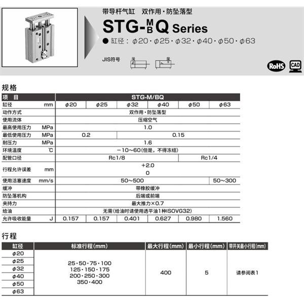 CKD喜開理帶導(dǎo)桿氣缸STG-BQ-20-25-H-T0H-R-M1