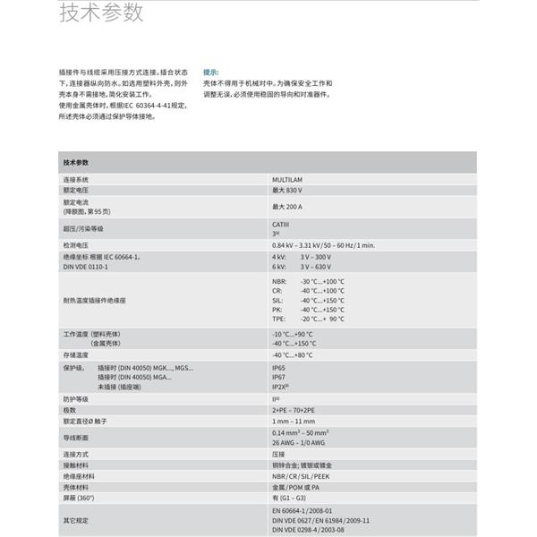 瑞士STAUBLI史陶比爾多極連接器SP8/35