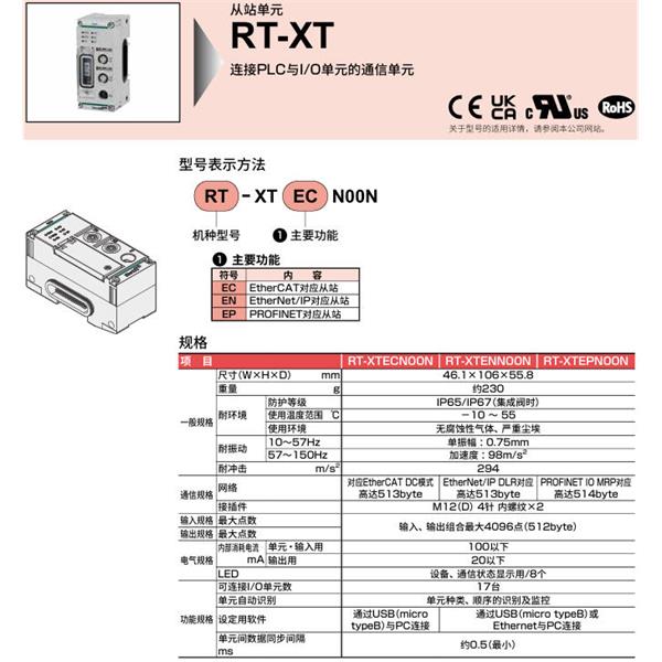 CKD喜開理遠(yuǎn)程I/O單元RT-XADGC16N